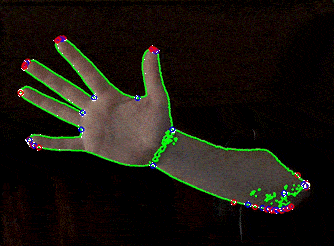 Hand detect convex hull